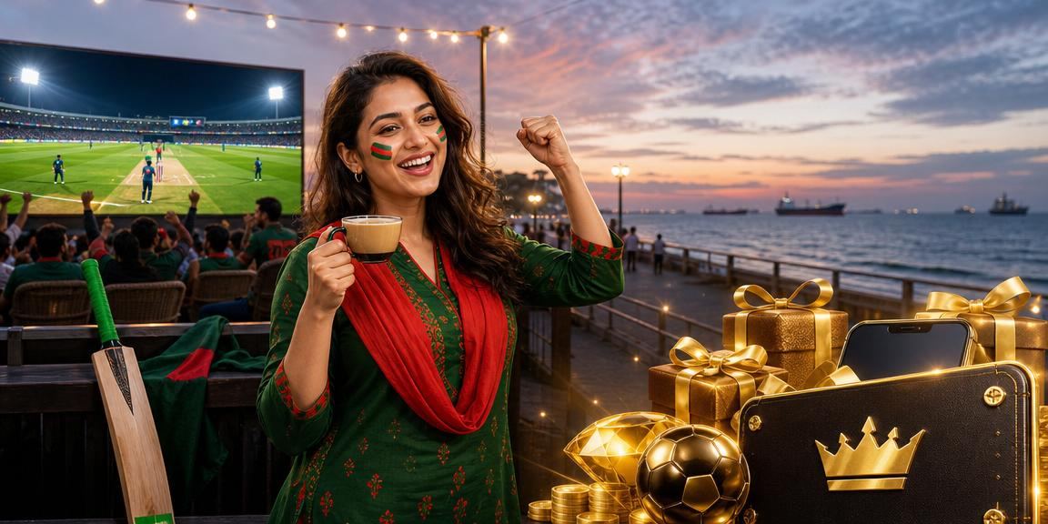 চট্টগ্রামের সমুদ্রসৈকতে ক্রিকেট বেটিং উপভোগ করছেন একজন তরুণ বেটার